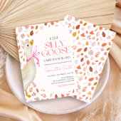 Invitation Pink Little Silly Goose Baby Shower