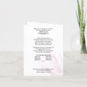Invitation Pink Magnolia Minimal Bifold Memorial Program (Dos)