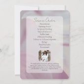 Invitation Pink Magnolia‑style photo funeral program (Dos)