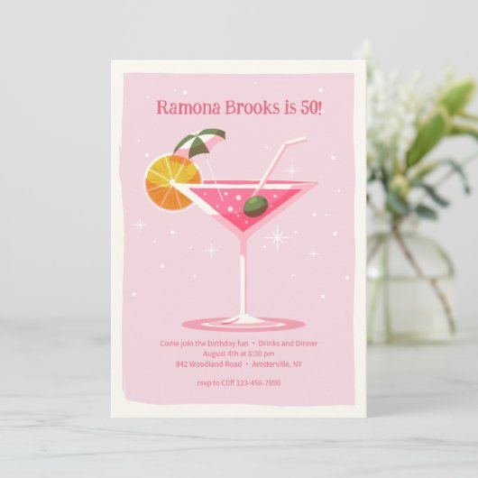 Invitation Pink Martini (Debout devant)