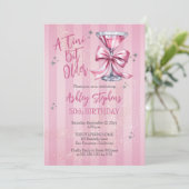 Invitation Pink Martini A Tini Bit Older 50th Birthday Party (Debout devant)