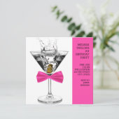 Invitation Pink Martini fête d'anniversaire (Debout devant)
