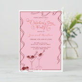 Invitation Pink Martini Glasse – Valentine’s Day Party  (Debout devant)