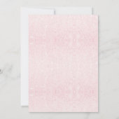 Invitation Pink Médicale Prescription Pad Graduation (Dos)
