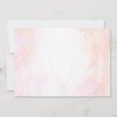 Invitation Pink Mermaid 5th Birthday Five the Sea Photo (Dos)