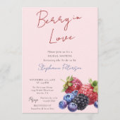 Invitation Pink Mixed Berries Berry In Love Bridal Shower (Devant)