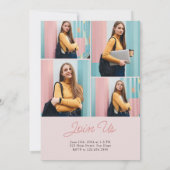 Invitation Pink Modern Bold Class of 2024 Graduation (Dos)