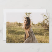 Invitation Pink Modern Élégant Script Photo Graduation Party (Dos)