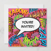 Invitation Pink Modern Fun Photo Anniversaire Fête N'importe  (Dos)