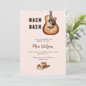 Invitation Pink Nash Bash Bachelorette Weekend  (Debout devant)