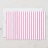 Invitation Pink & Navy Blue Stripes Serez-Vous Ma Femme D'Acc (Dos)