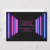 Invitation Pink Neon 50 & Fabulous 50th Birthday Party (Dos)