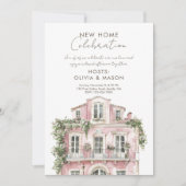 Invitation Pink new home celebration Housewarming (Devant)