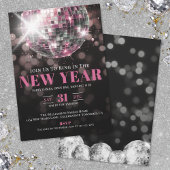 Invitation Pink New Year's Eve Party