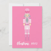 INVITATION PINK NOËL NUTCRACKER FÊTE DE FÊTE (Dos)