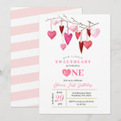 Invitation PINK Notre Petit Amoureux Saint-Valentin Anniversa (Devant / Derrière)