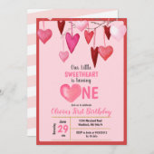 Invitation Pink Notre Petit Amoureux Saint Valentin Anniversa (Devant / Derrière)