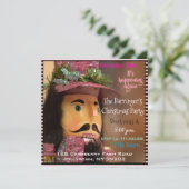 Invitation Pink Nutcracker Chic Noël Party (Debout devant)