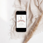 Invitation Pink Obtenir Meowie Cat thème Fête des mariées