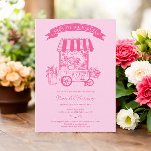 Invitation Pink Off the market gribble nuptiale douche