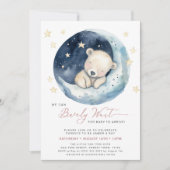 Invitation Pink On Peut Attendre Plus Tard Baby shower Fille (Devant)