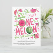Invitation Pink One in A Melon, Fruit d'été mignonne Watermel (Debout devant)