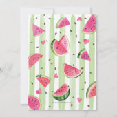 Invitation Pink One in A Melon, Fruit d'été mignonne Watermel (Dos)