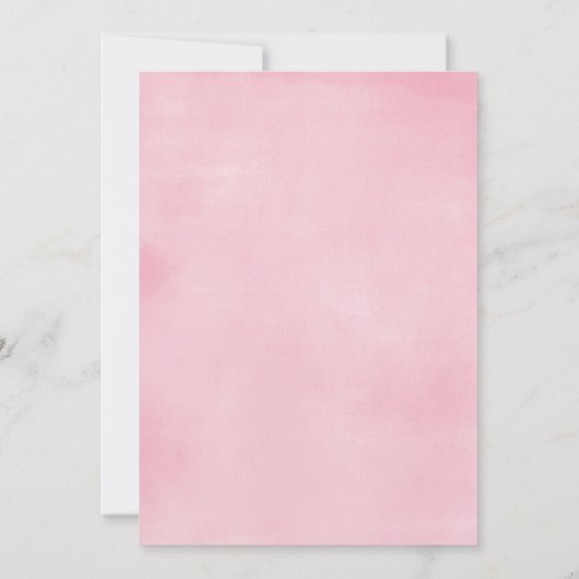 Invitation Pink or violet papillon fille bébé aspersion (Dos)