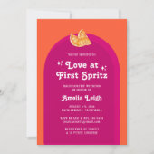 Invitation Pink & Orange Sunset Love at First Spritz (Devant)