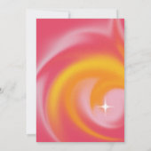 Invitation Pink orange y2k neon disco bal (Dos)