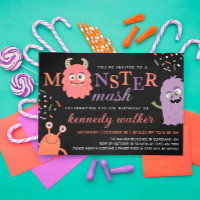 Pink Orster Monster Mash Halloween Party