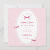 Invitation Pink pastel arc esthétique douche nuptiale (Dos)