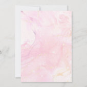 Invitation Pink Pastel Floral été papillon fille Anniversaire (Dos)