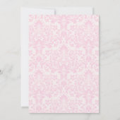 Invitation Pink Pastel Gold Second Rococo baroque Anniversair (Dos)
