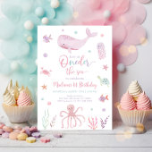 Invitation Pink Pastel Oneder mer Anniversaire