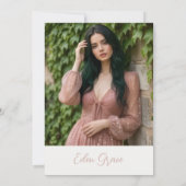 Invitation Pink Pastel Soft Dreamy Architect Graduation (Dos)