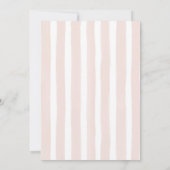 Invitation Pink Pastel Stripes Lemon Baby shower (Dos)