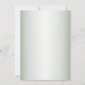 Invitation Pink Peach Roses Rustic Green Geometric Wedding (Dos)