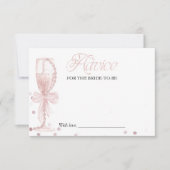 Invitation Pink Pearls & Prosecco Fête des mariées (Devant)