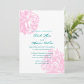 Invitation Pink Peony (Debout devant)