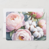 Invitation Pink Peony and Cotton Wedding Rehearsal Dinner (Dos)