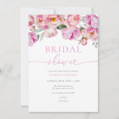 Invitation Pink Peony Floral (Devant)