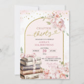 Invitation Pink Peony Storybook Femme 30e anniversaire (Devant)