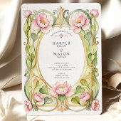 Invitation Pink Peony Wedding