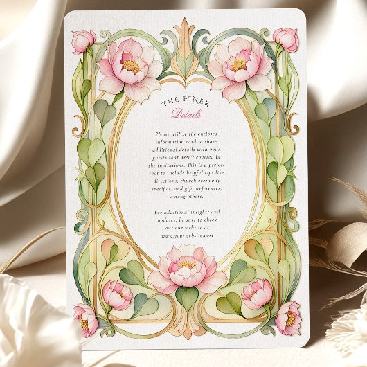 Invitation Pink Peony Wedding