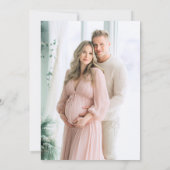 Invitation Pink Père Noël bébé Baby shower de linge de maison (Dos)