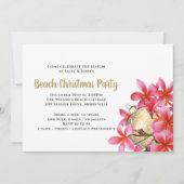 Invitation Pink Plumeria Beach (Devant)