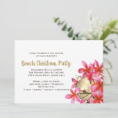 Invitation Pink Plumeria Beach (Debout devant)