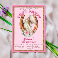 Pink poney anniversaire giddy up cowgirl party