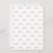 Invitation Pink Preppy Bonnet Girl premier anniversaire (Dos)